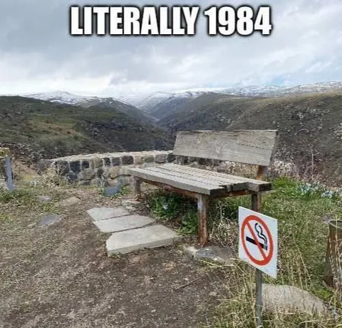 Literally 1984 No Smoking