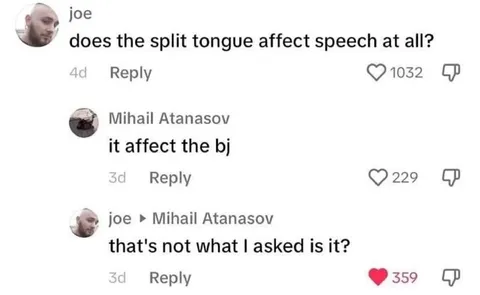 Split Tongue Affects Speech