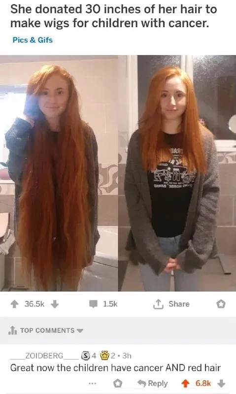 Red Hair Cancer Joke