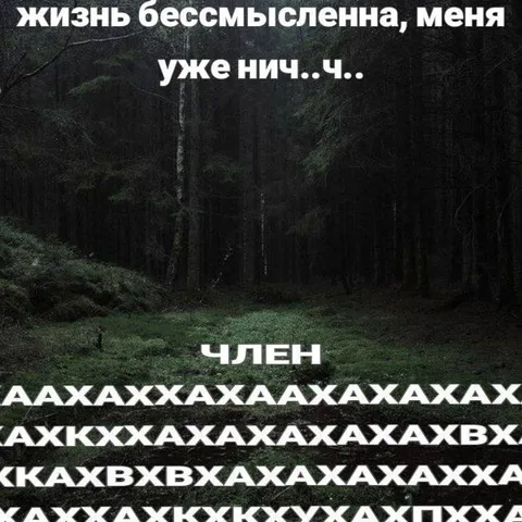 Жизнь бессмысленна, меня уже нич