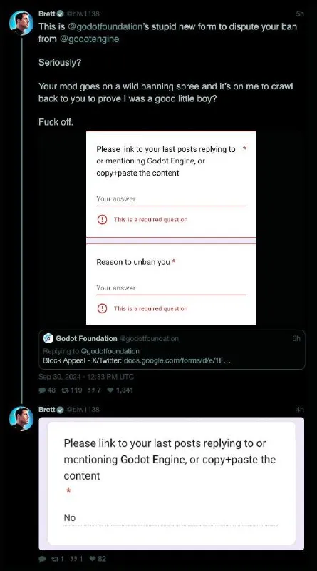 Godot Ban Appeal Form