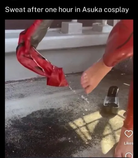 Sweat After Asuka Cosplay