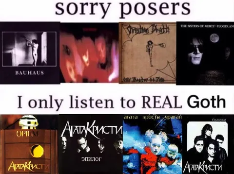 Sorry Posers Real Goth
