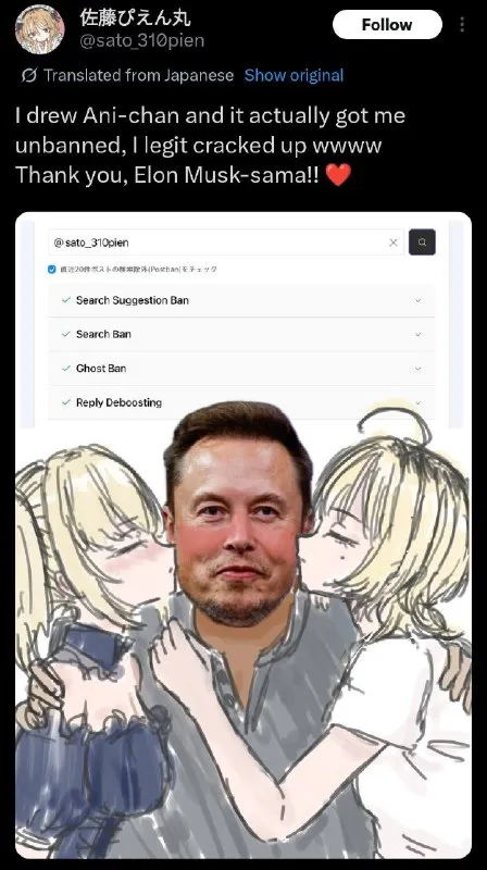 Elon Musk Unbanned Me