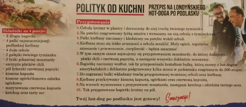 Polityk od kuchni: hot-dog po podlasku