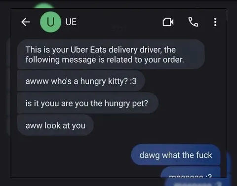 Uber Eats Hungry Kitty Driver