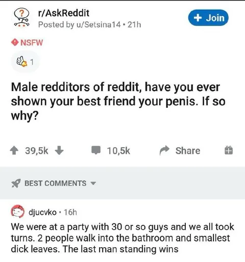 Smallest Dick Wins