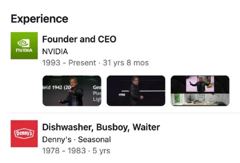 NVIDIA CEO's Dishwasher Experience