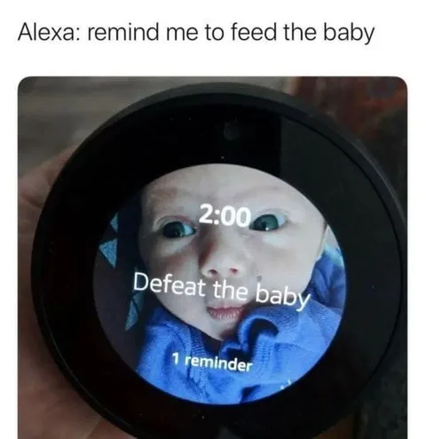 Alexa Defeat the Baby Reminder
