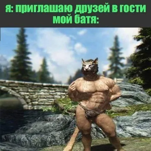 Мой батя встречает друзей