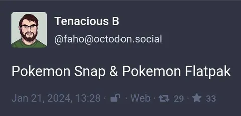 Pokemon Snap and Flatpak