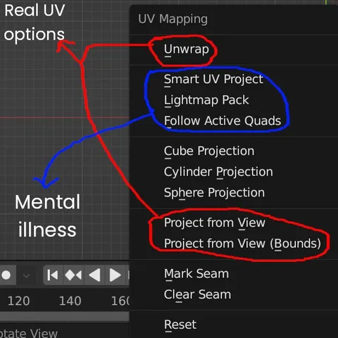 Blender UV Mapping Options