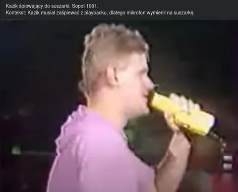 Kazik śpiewający do suszarki