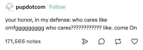 Your Honor, Who Cares