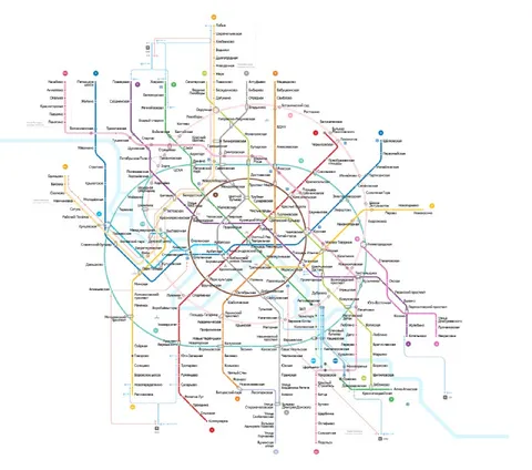Схема метро Москвы