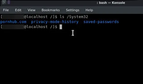 The System32 Directory Listing