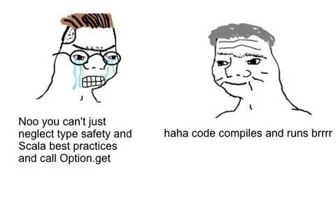 Scala Best Practices vs Compiling Code