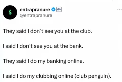Online Clubbing Instead of Banking
