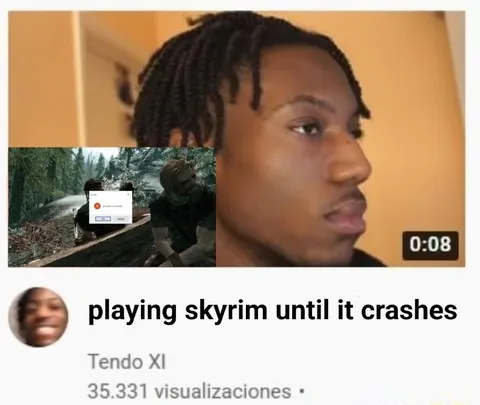 Playing Skyrim Until It Crashes