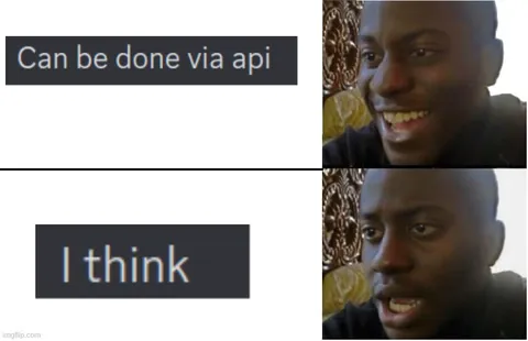 Can Be Done via API I Think
