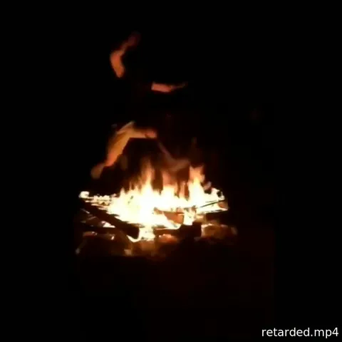 Bonfire Lit Jump