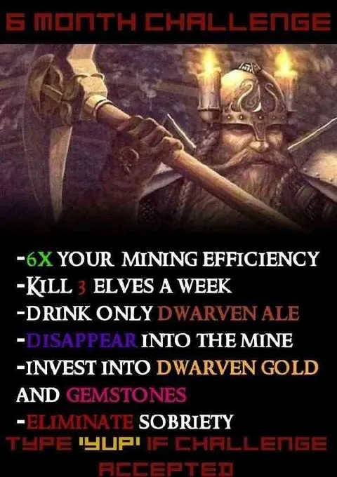 Six-Month Dwarf Challenge