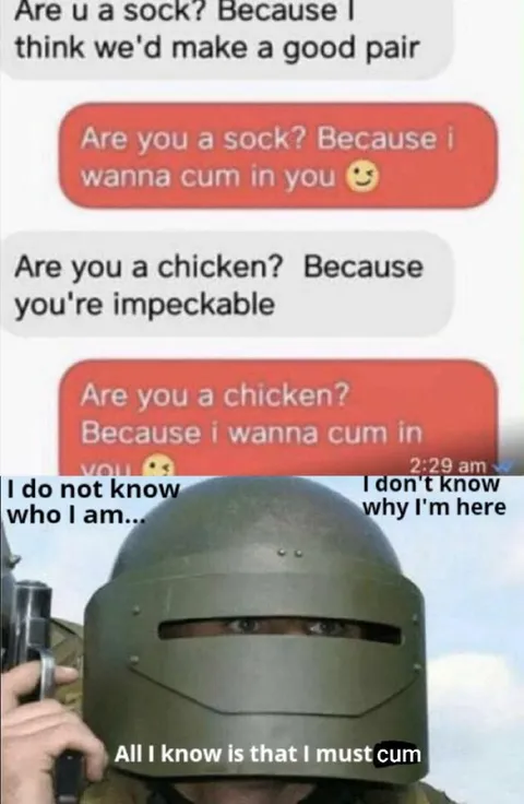 I Must Cum Knight Meme