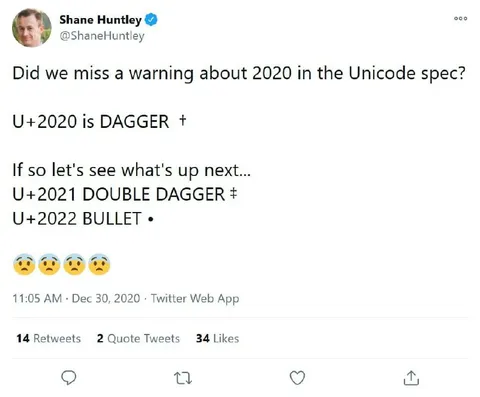 2020 Unicode Warning