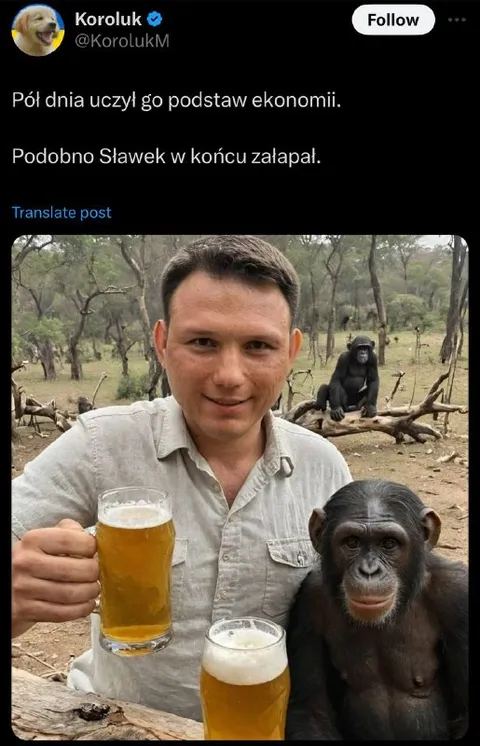 Sławek załapał ekonomię