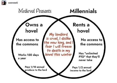 Medieval Peasants vs Millennials