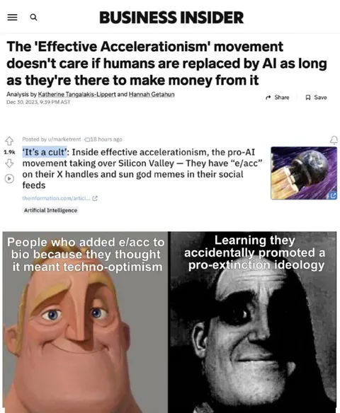 E/acc Techno-Optimism Backfires