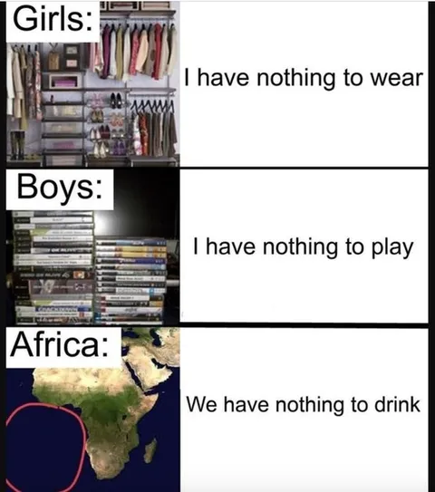 Girls Boys Africa Nothing Meme