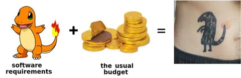 Software Requirements Budget Tattoo