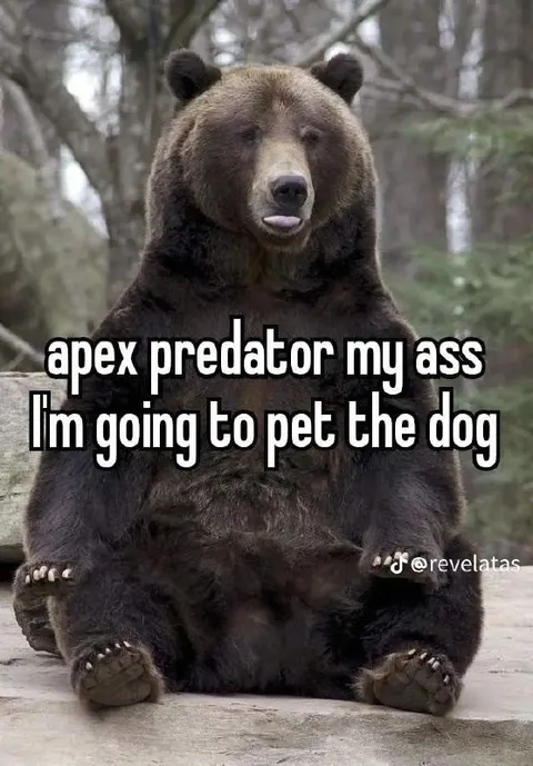 Apex Predator Pets the Dog