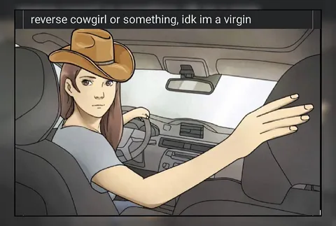 Reverse Cowgirl Virgin Joke