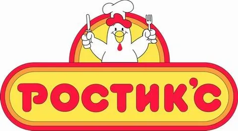 Куриный логотип Ростикс