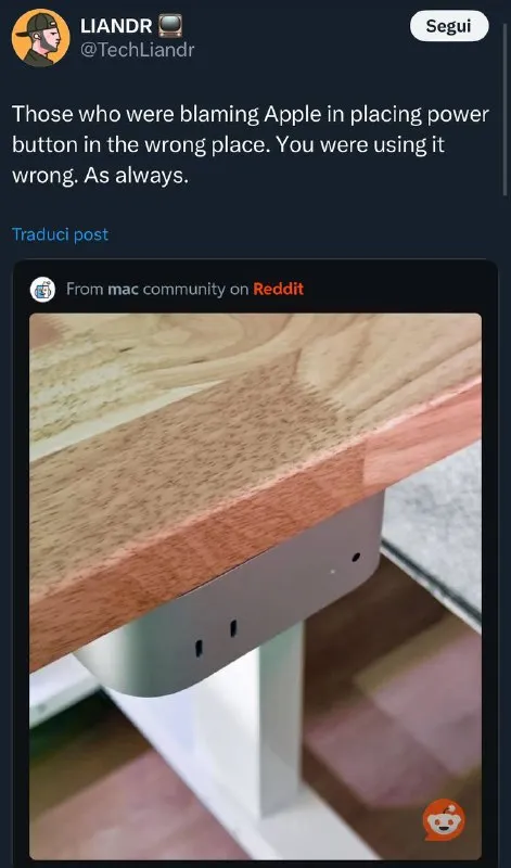 Apple Power Button Blame