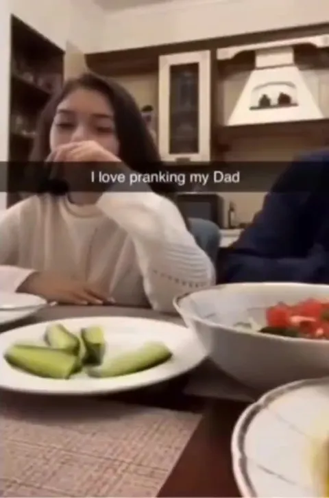 Pranking Dad at Dinner