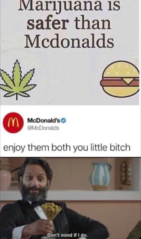 Marijuana Is Safer Than McDonald's