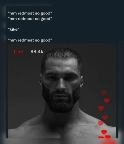 GigaChad Enjoys Red Meat
