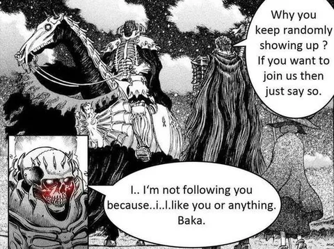 Berserk Tsundere Baka Meme