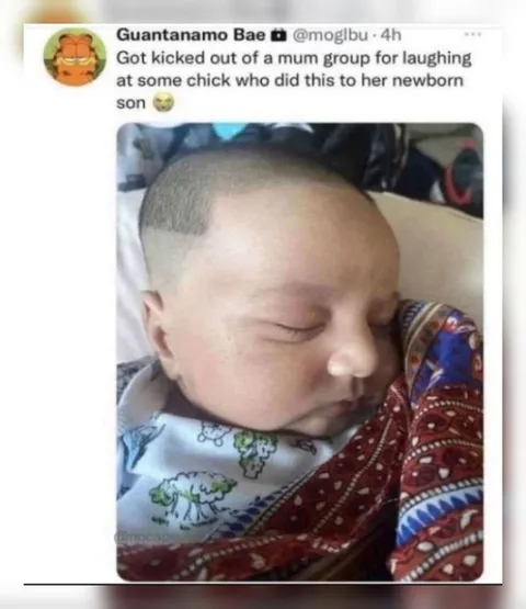 Newborn Baby with a Fade