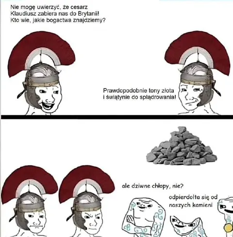 Rzymianie odkrywają brytyjskie kamienie