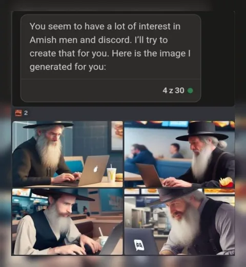 Amish Men Using Discord