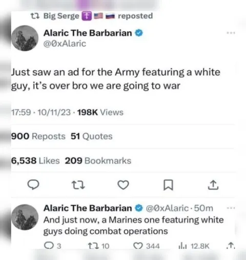 White Guy Army Ad