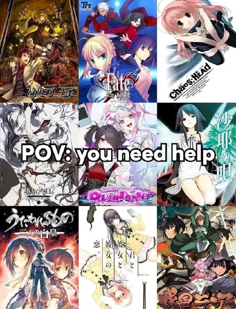 POV: You Need Help Anime Collage