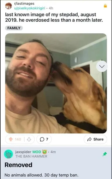 Dog Gets the Post Removed