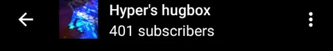 Hyper Reaches 401 Subscribers