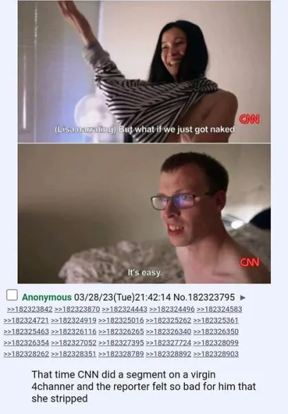 CNN Reporter Strips for Virgin 4channer