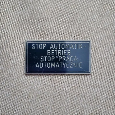 Stop automatycznej pracy